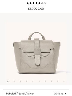 Senreve Mini Maestra Pebbled leather in Sand NWT